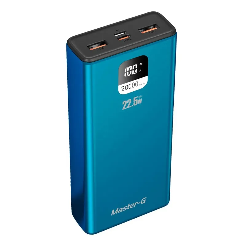 MASTER G - Power Bank Master-g 20000 Mah 22.5w Pd Incluye Cable Usb C