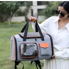 GENERICO - Bolso Transportador Mascotas Color Naranja