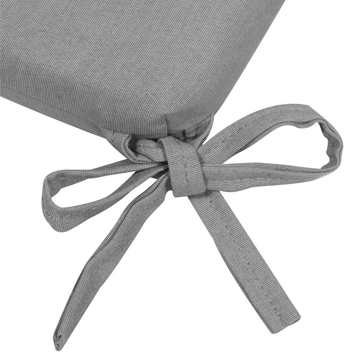 MASEL - Cojín silla molde con amarras 43x43 Gris