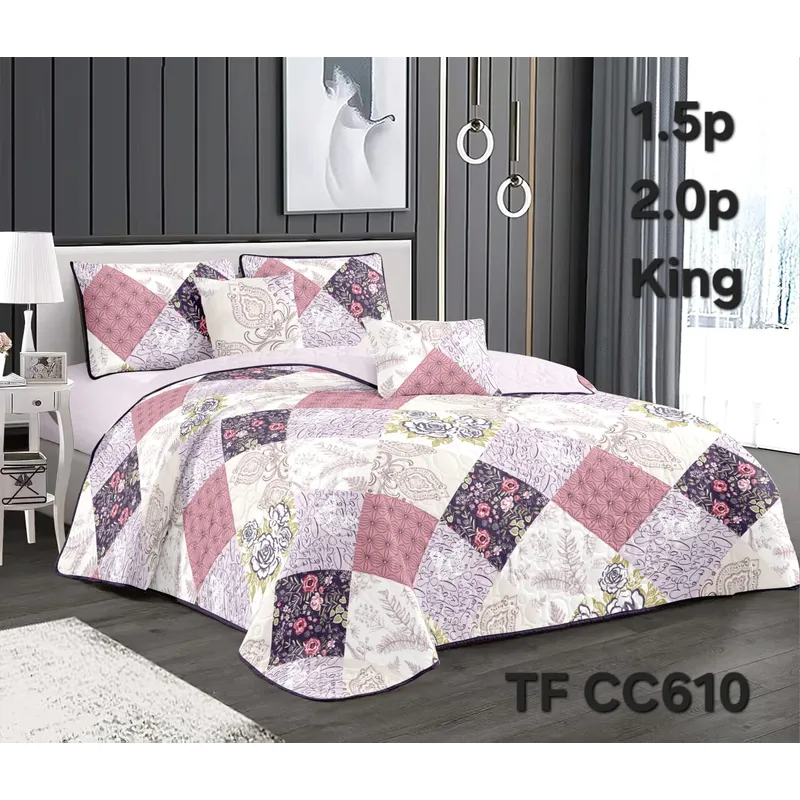 GENERICO - Cubrecama - Cobertor Quilts de Verano 2,5 plazas - King