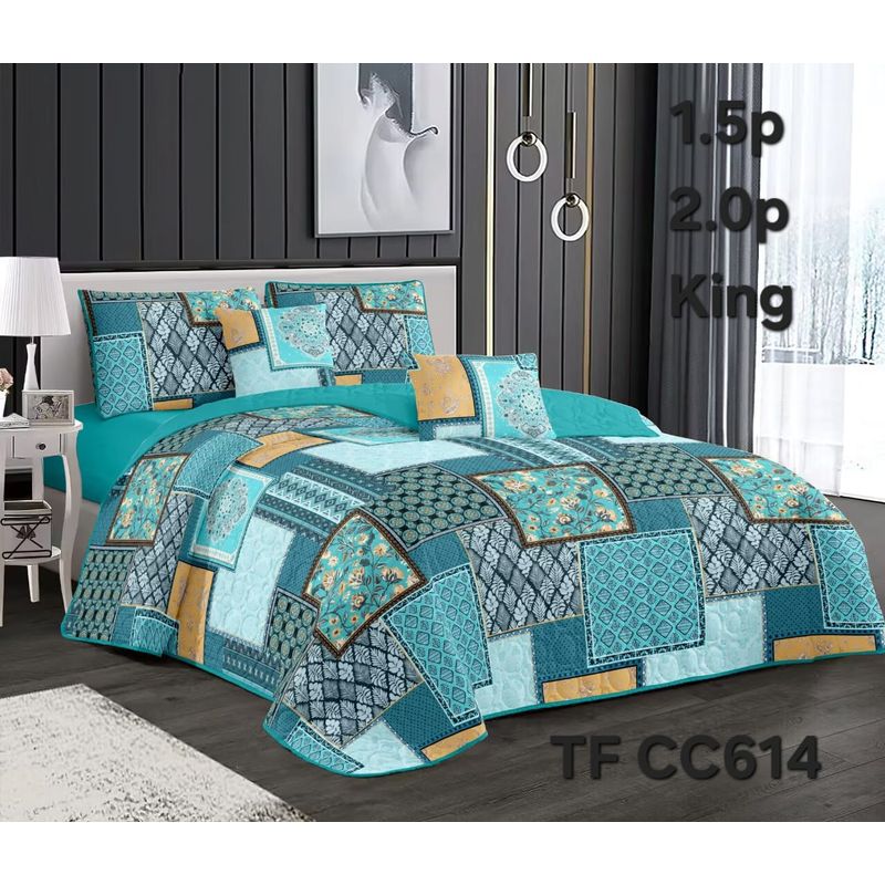 GENERICO - Cubrecama - Cobertor Quilts de Verano 2,5 plazas - King