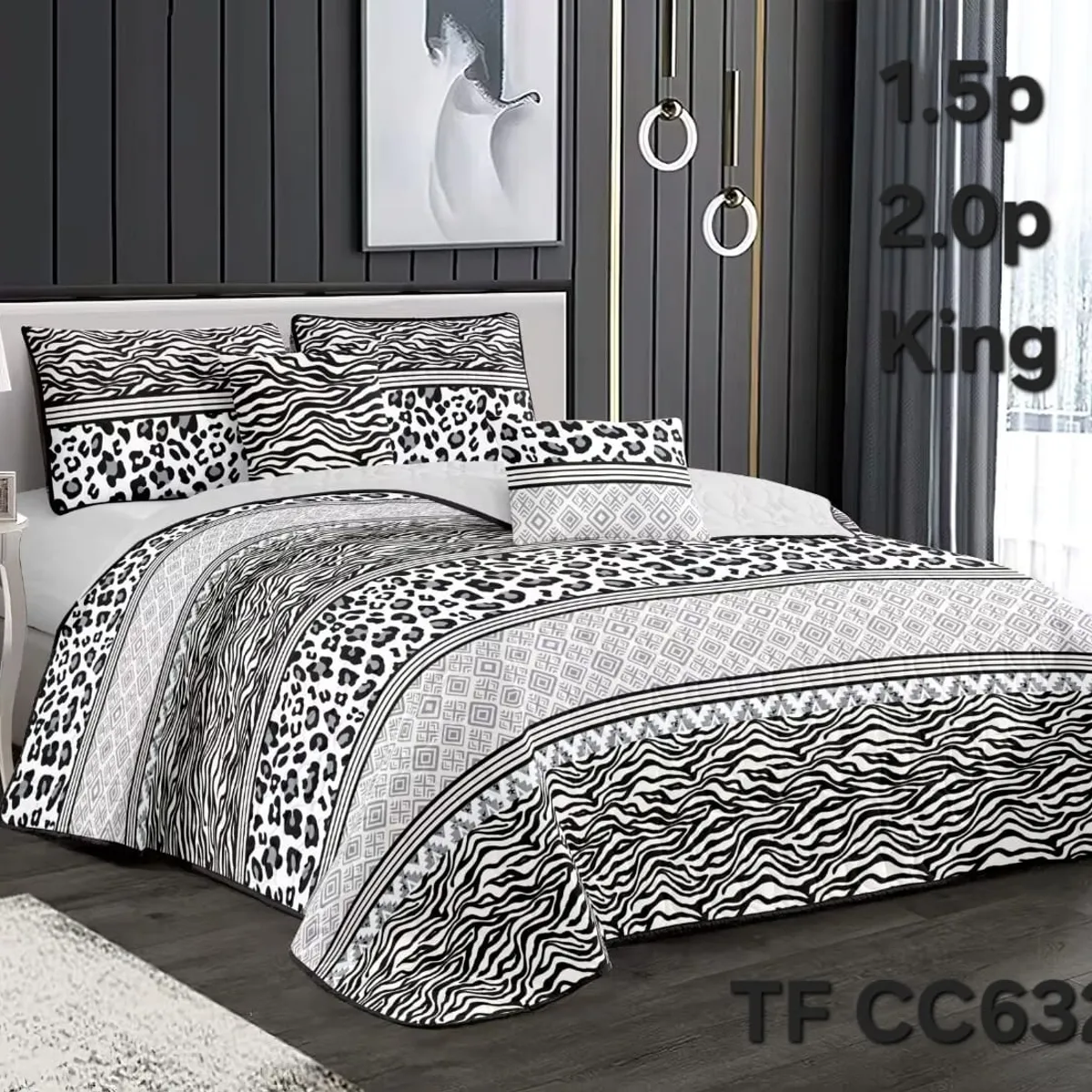 GENERICO - Cubrecama - Cobertor Quilts de Verano 2,5 plazas - King