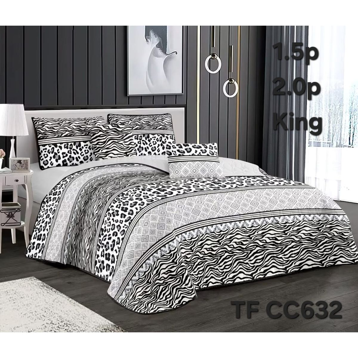 GENERICO - Cubrecama - Cobertor Quilts de Verano 2,5 plazas - King