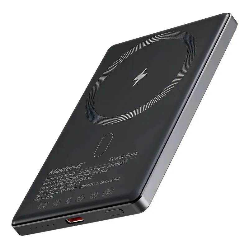 MASTER G - Powerbank Inalambrico Magsafe 5000 Mah Compatible Con Iphone