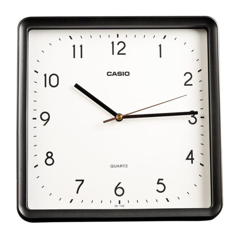 CASIO - RELOJ MURAL CASIO IQ152-1DF  ANALOGO