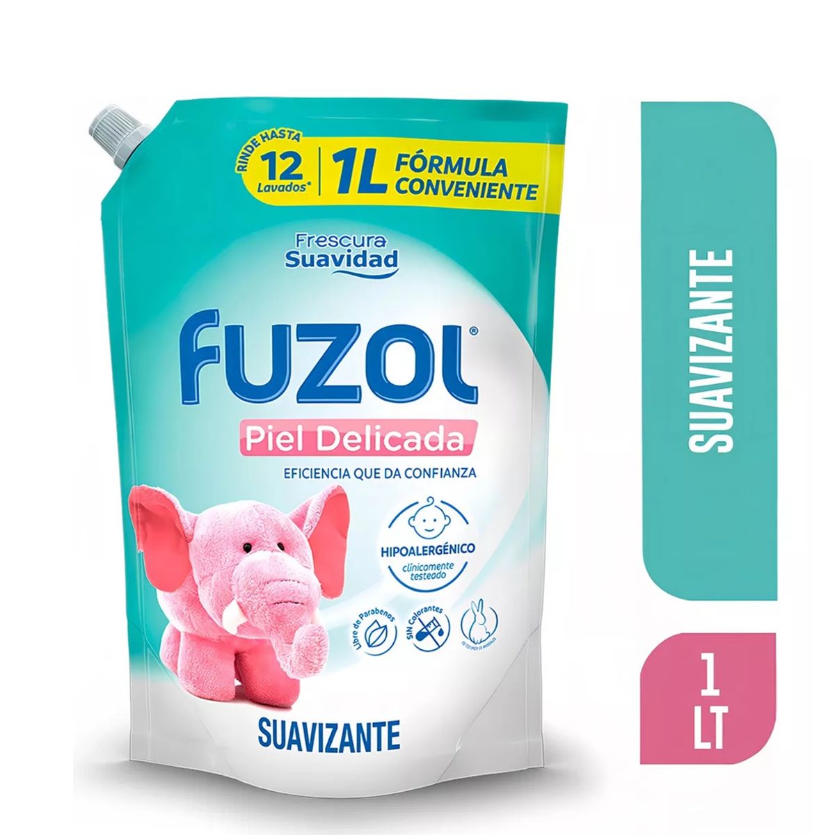 GENERICO - X3 Suavizante Fuzol Piel Delicada 1litro Frescura Suavidad