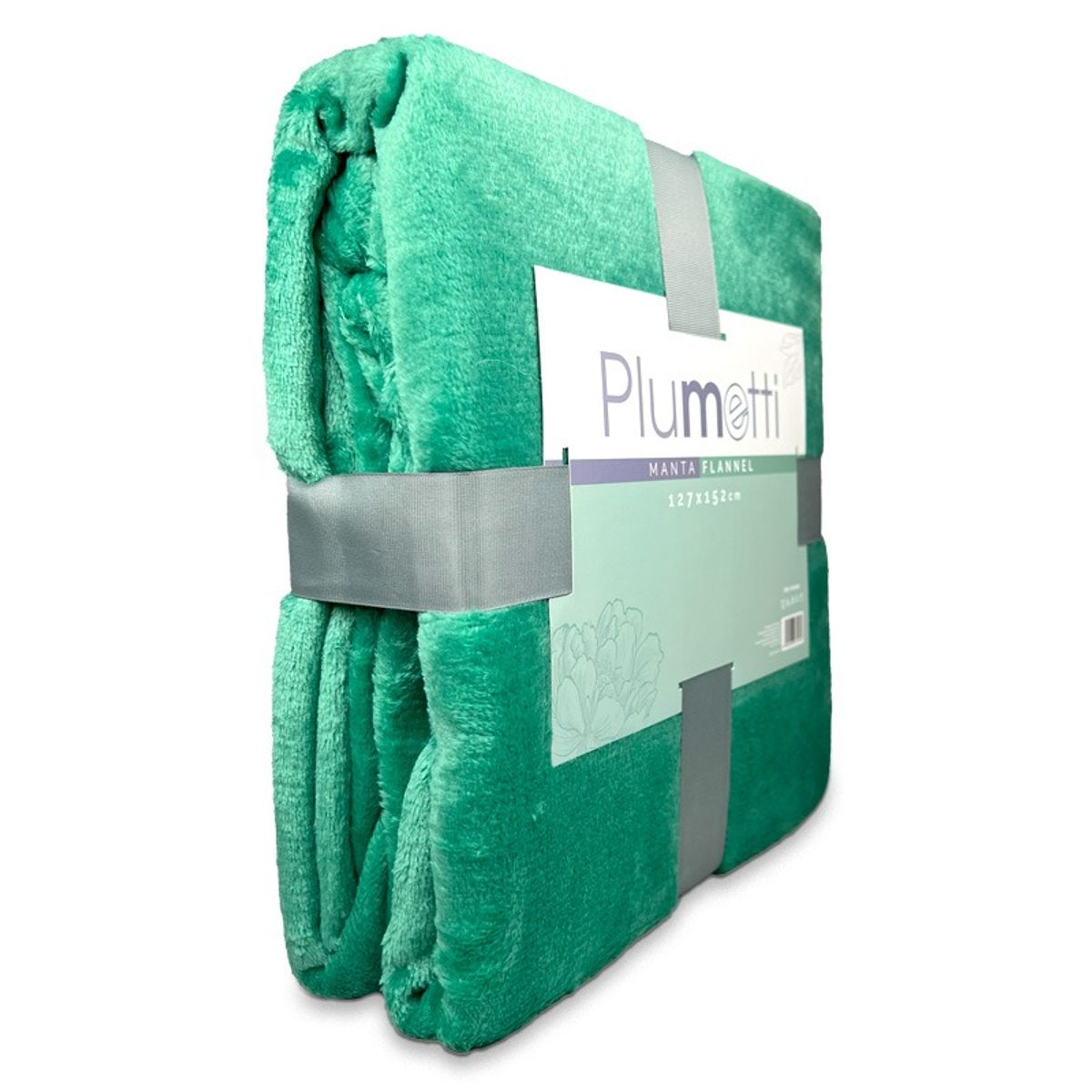 PLUMETTI - Manta Flannel Lisa 1 Plaza Unicolor Térmica