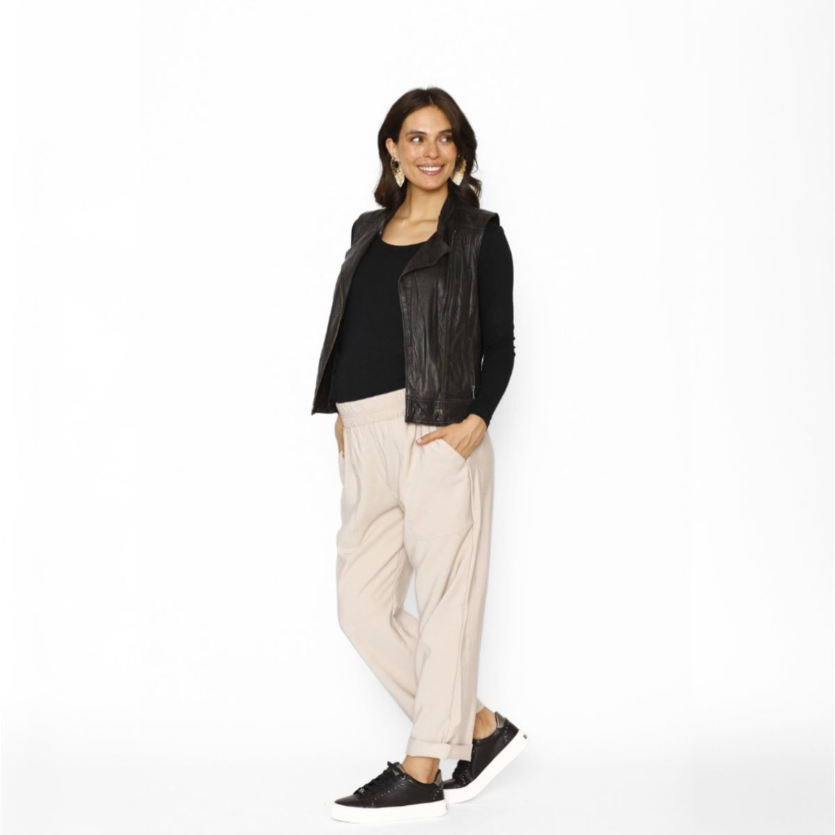 NALA - Pantalón Maternal Beige Nala Maternity