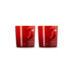 LE CREUSET - SET 2 TAZAS 350ML CEREZA Cerámica