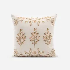 ROSEN - Funda Cojin Bordado Paulownia Rosa 50 x 50 cm