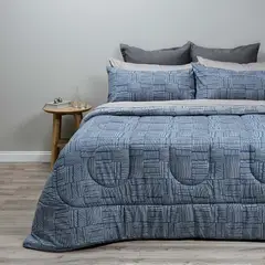 ROSEN - Plumón Soft Touch Lucca Navy 2 Plazas