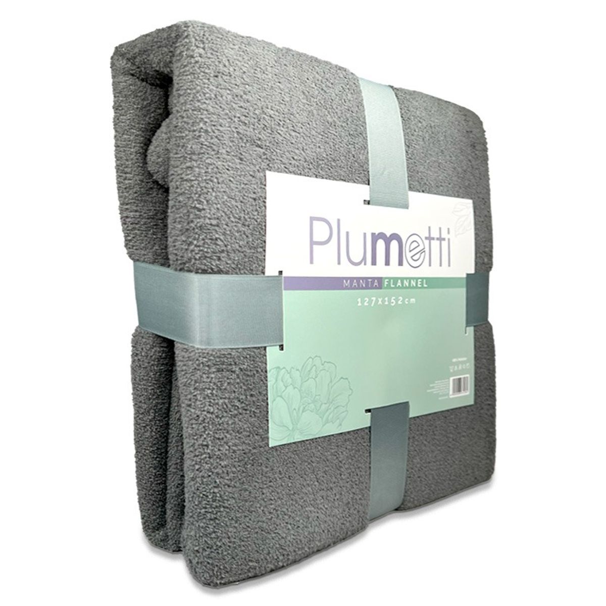 PLUMETTI - Manta Flannel Lisa 1 Plaza Unicolor Térmica