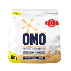 OMO - Detergente En Polvo Concentrado Lavado A Mano 400 Gr