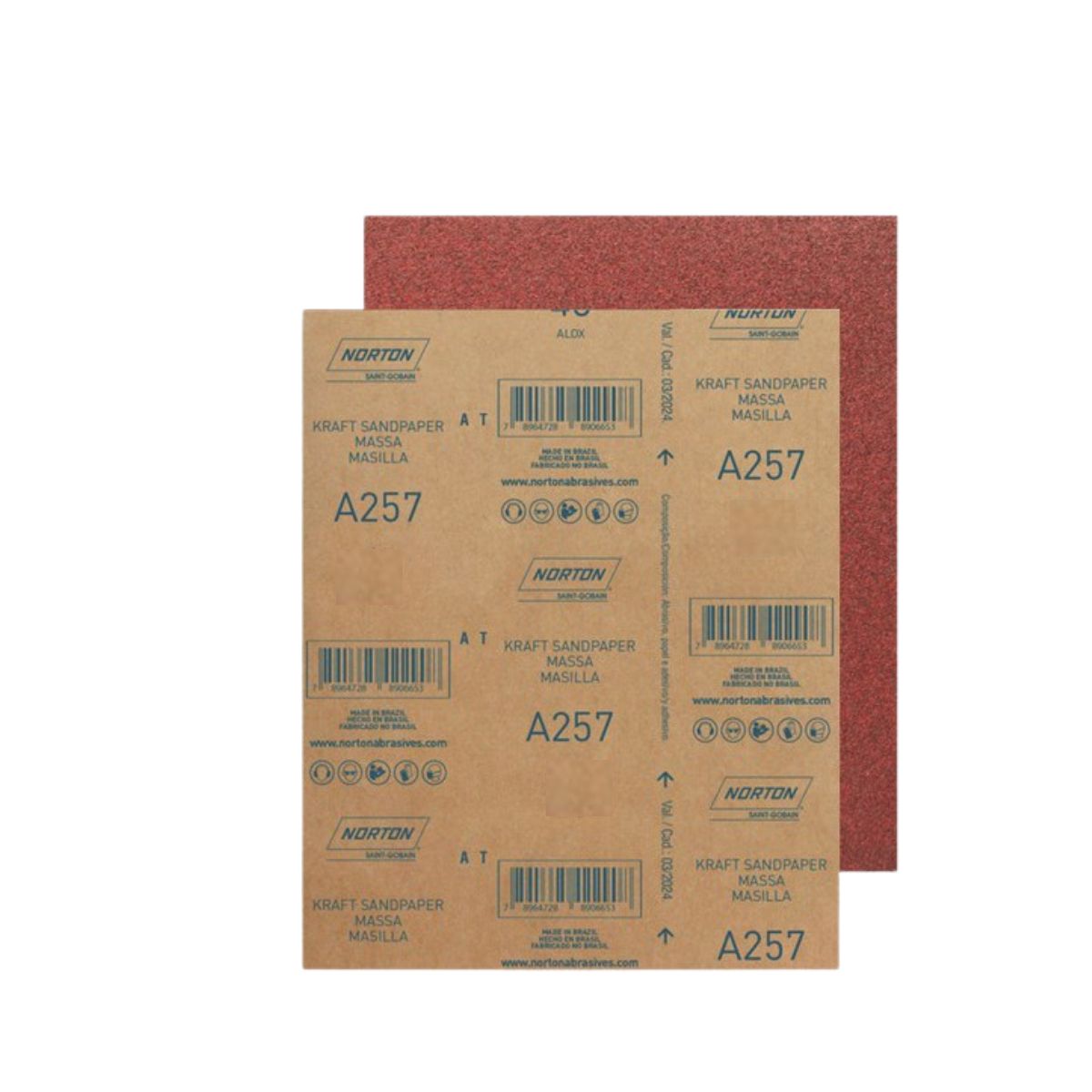 Lijas para Madera Norton A-257 G100 en Seco, marca NORTON - Foto 2