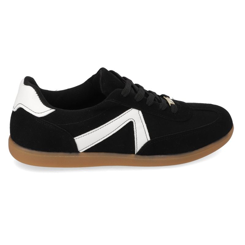 VIZZANO - Zapatillas Casuales Negras Con Detalle Blanco Vizzano