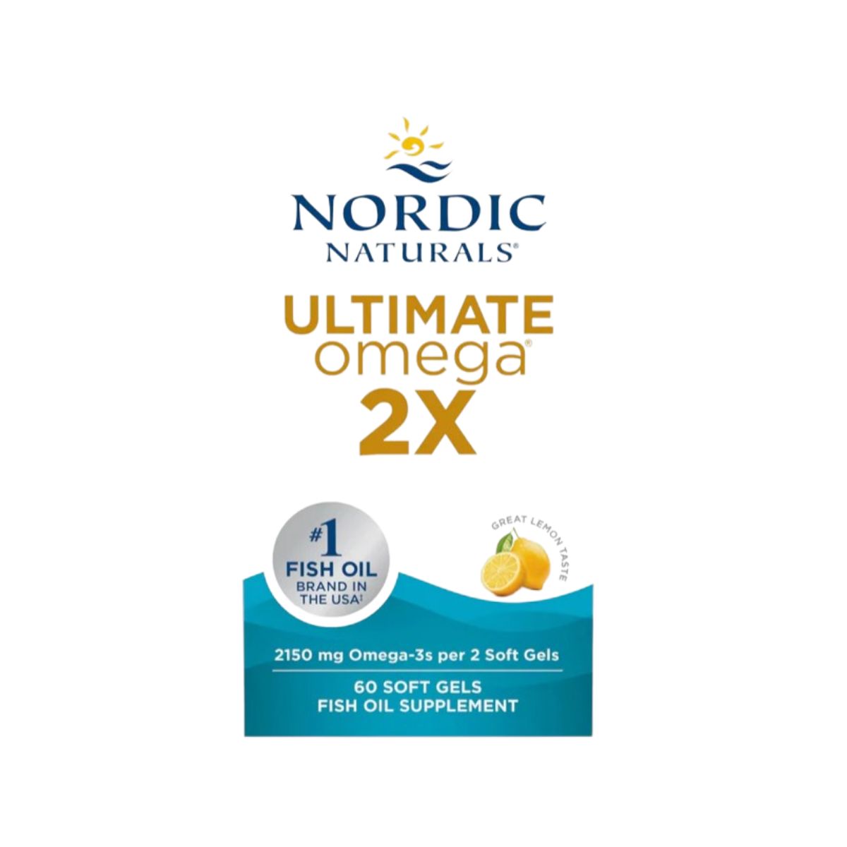 ORTOMOLECULAR - Pack X2 Ultimate Omega 3 2x2150mg 60 Softgel Nordic Naturals