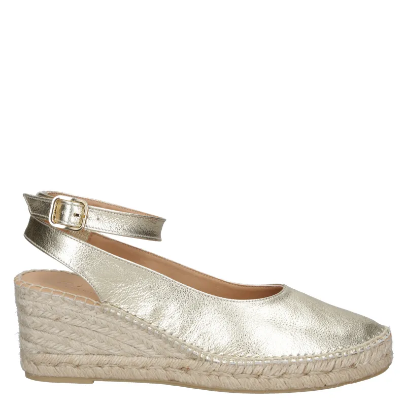 MINGO - Alpargata Mujer Casual Dorado Mingo