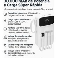 Banco De Energía Power Bank 30000mah Súper Rápida