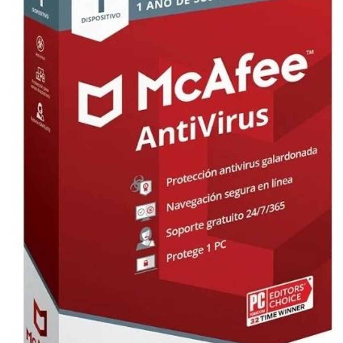 MCAFEE - Antivirus McAfee 1 Año 1 Dispositivo