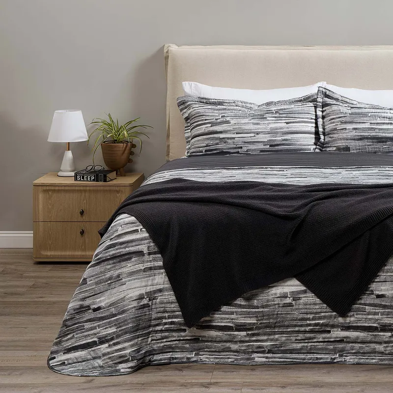 ROSEN - Quilt Estampado Brush 2 Plazas