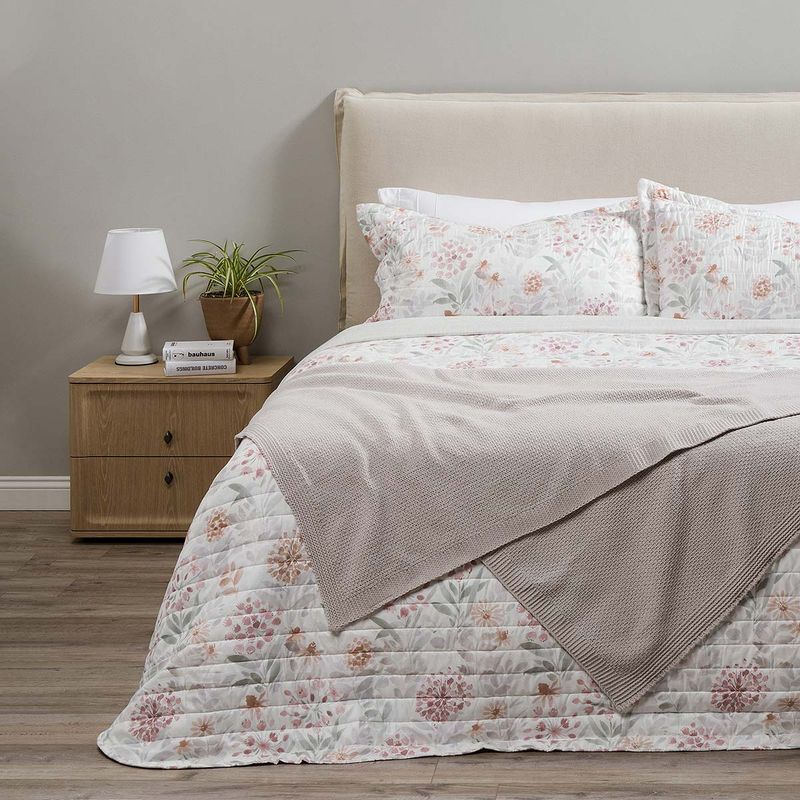 ROSEN - Quilt Estampado Roseus 2 Plazas