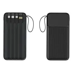 GENERICO - Power Bank 30000mah Pro13 Cables Type C+lightning+usb+micro