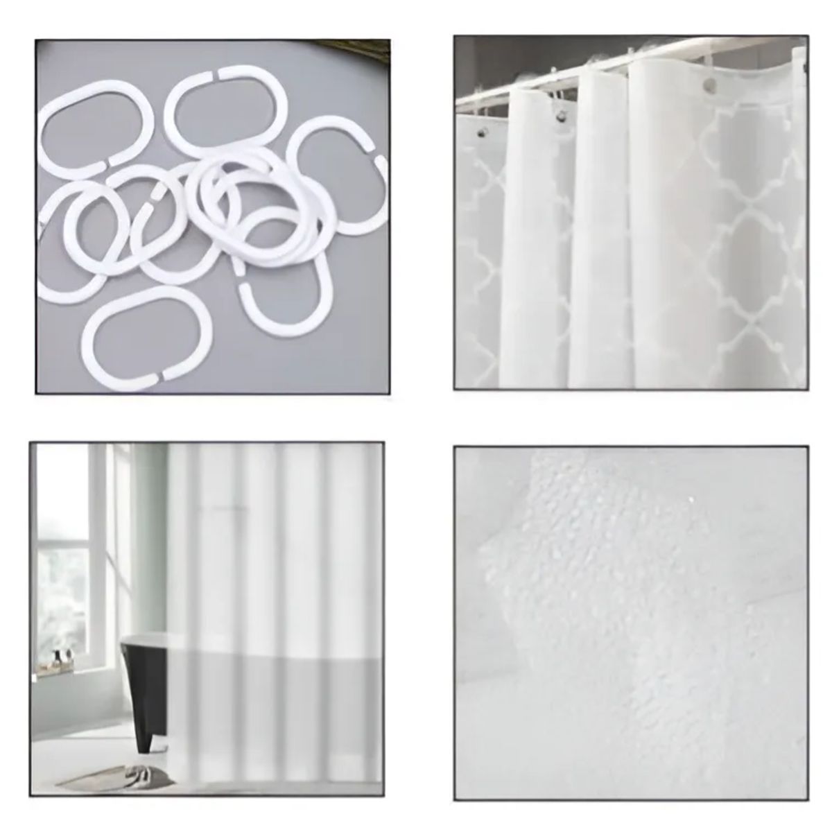 GENERICO - Cortina de Ducha Blanco