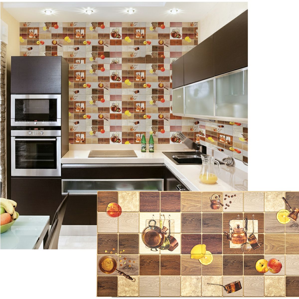 MERCAR RAY - Wall Panel PVC 95.5 x 48cm Relieve OMELA, 4.6m² (10 Paneles)