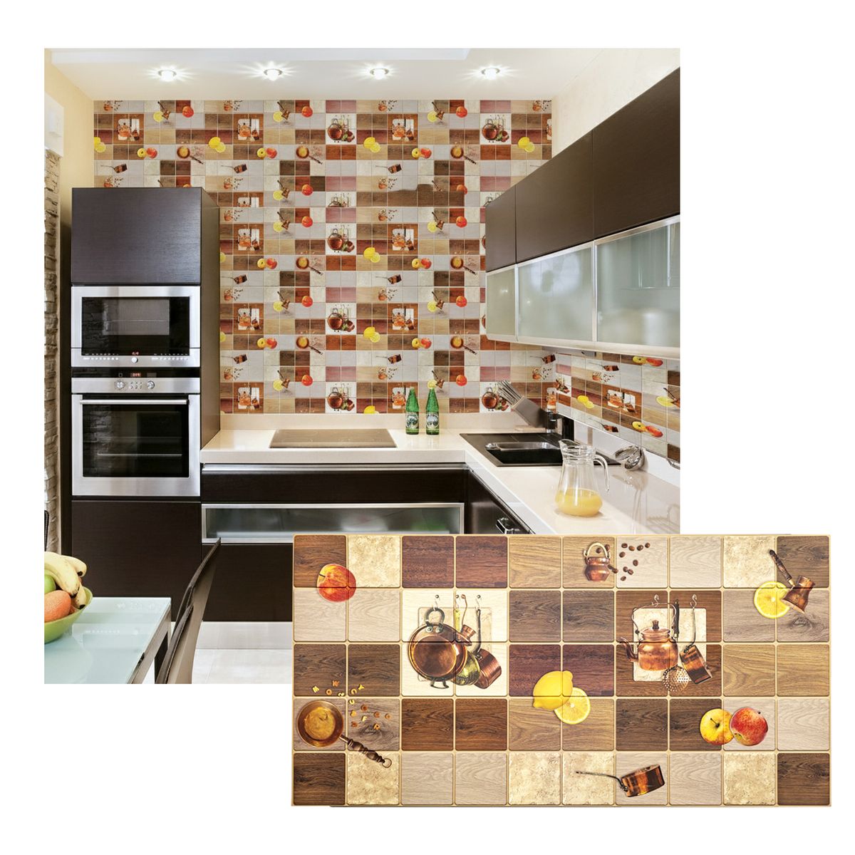 MERCAR RAY - Wall Panel PVC 95.5 x 48cm Relieve OMELA, 4.6m² (10 Paneles)