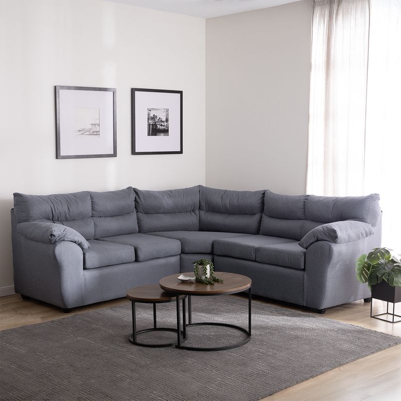 MUEBLES MPR - Seccional Cipres 212 Tela Gris