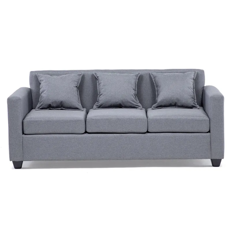 MUEBLES MPR - Sofá Charlotte 3C Tela Gris