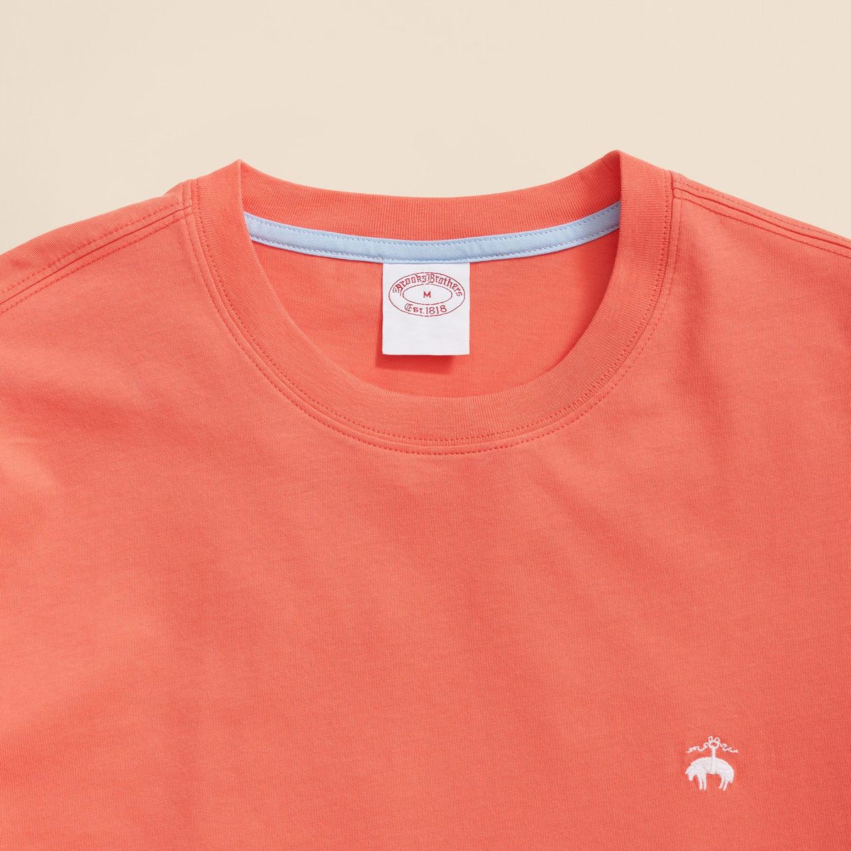BROOKS BROTHERS - Polera Hombre Ctn Logo Gf Tee Rosado Brooks Brothers