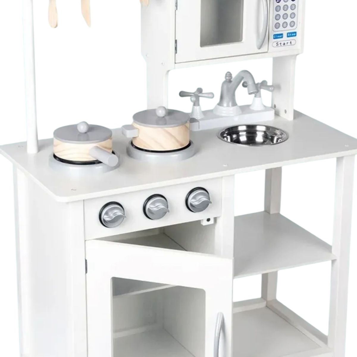 GENERICO - Cocina De Madera Para Niños Y Niñas Con Horno De Juguete