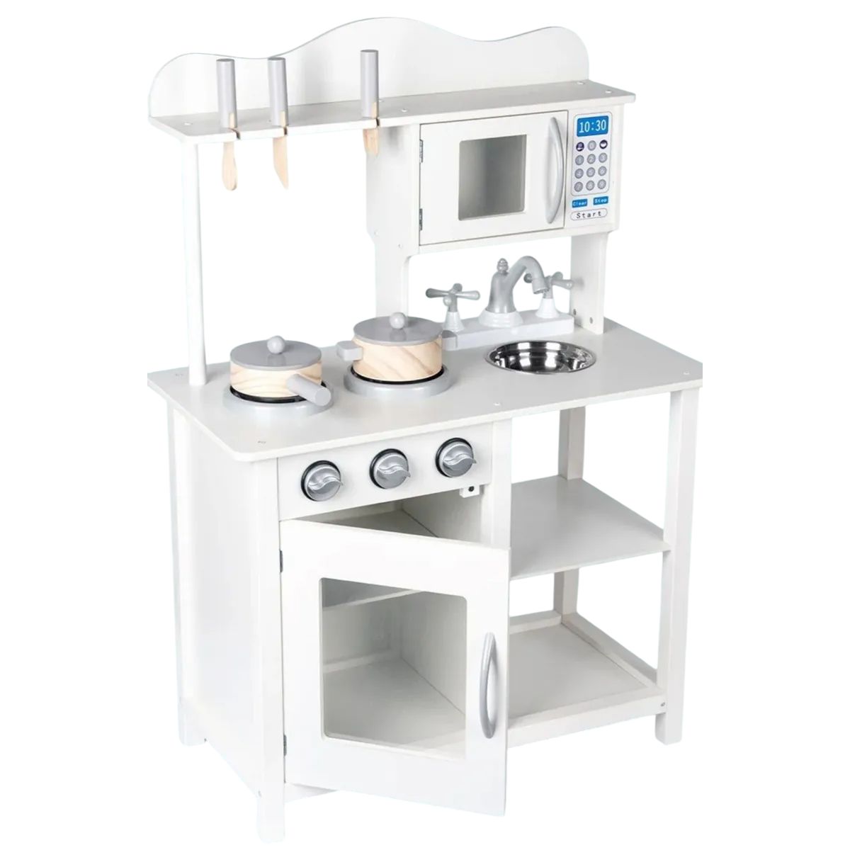 GENERICO - Cocina De Madera Para Niños Y Niñas Con Horno De Juguete