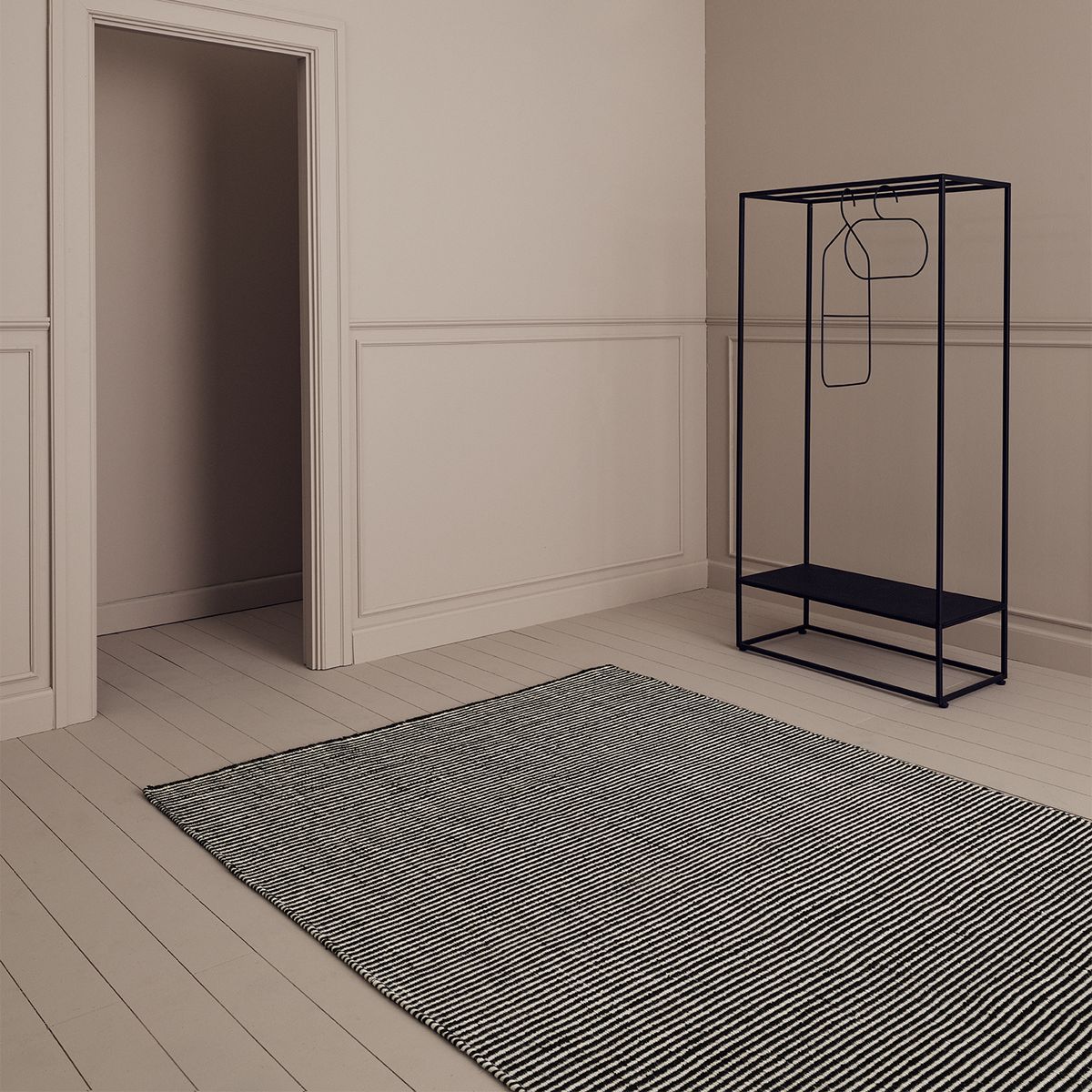 AMERITEX - Alfombra Ajo Black 170x240 Lana