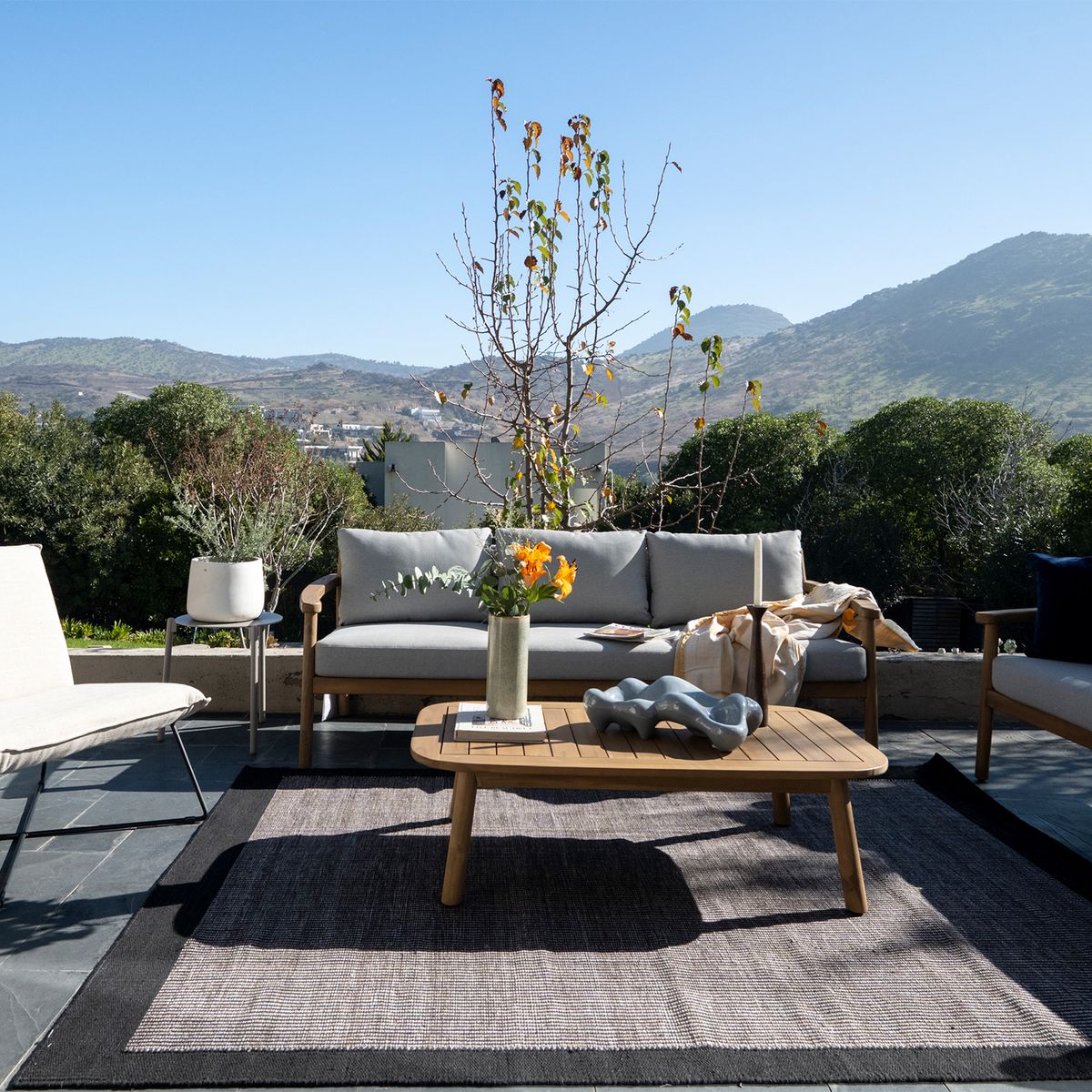 AMERITEX - Alfombra Arbello Black 170x240 Polipropileno