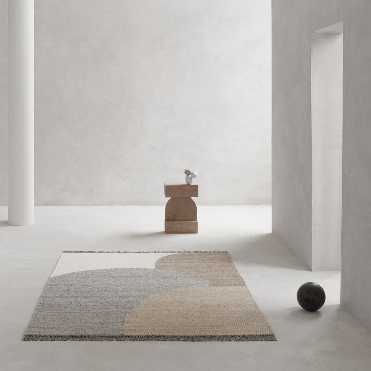 AMERITEX - Alfombra Eik Grey 200x300 Lana