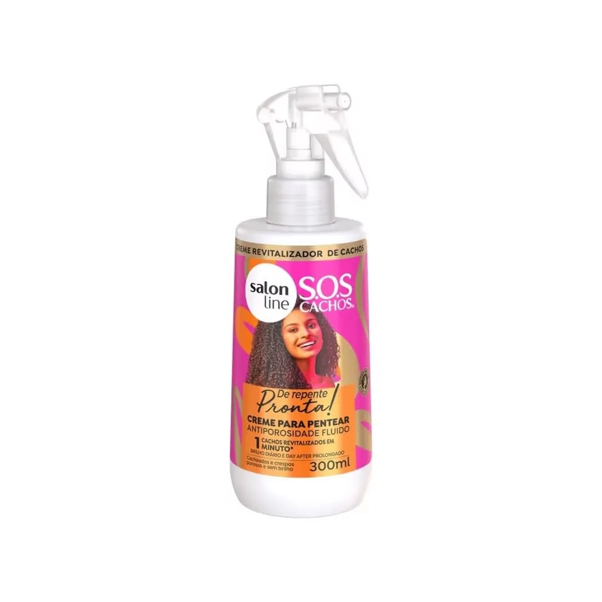 SALON LINE - CREMA DE PEINAR SOS ANTIPOROSIDADE PRONTA DE 300ML SALONLINE