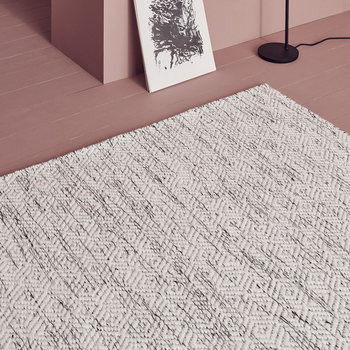 AMERITEX - Alfombra Nyoko White 250x350 Lana