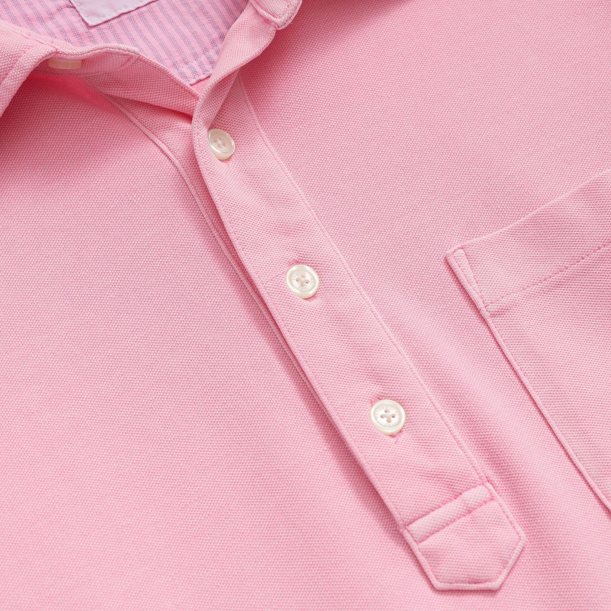 BROOKS BROTHERS - Polera Hombre Garment Dyed Pique Polo Rosado Brooks Brothers
