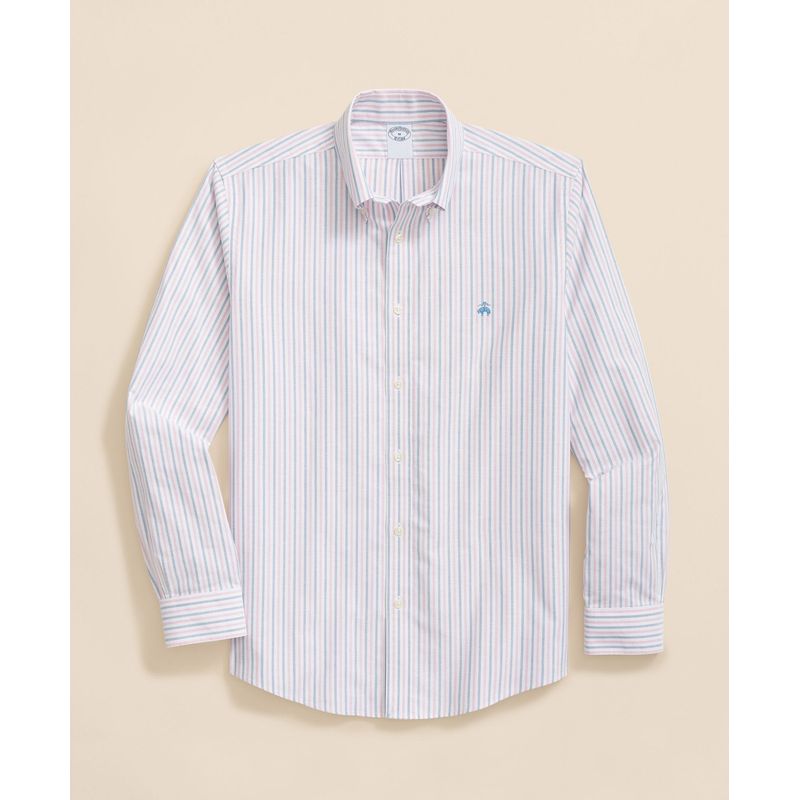 BROOKS BROTHERS - Camisa Hombre Spt Str Ni Ox Alt Stripe Blanco Brooks Brothers