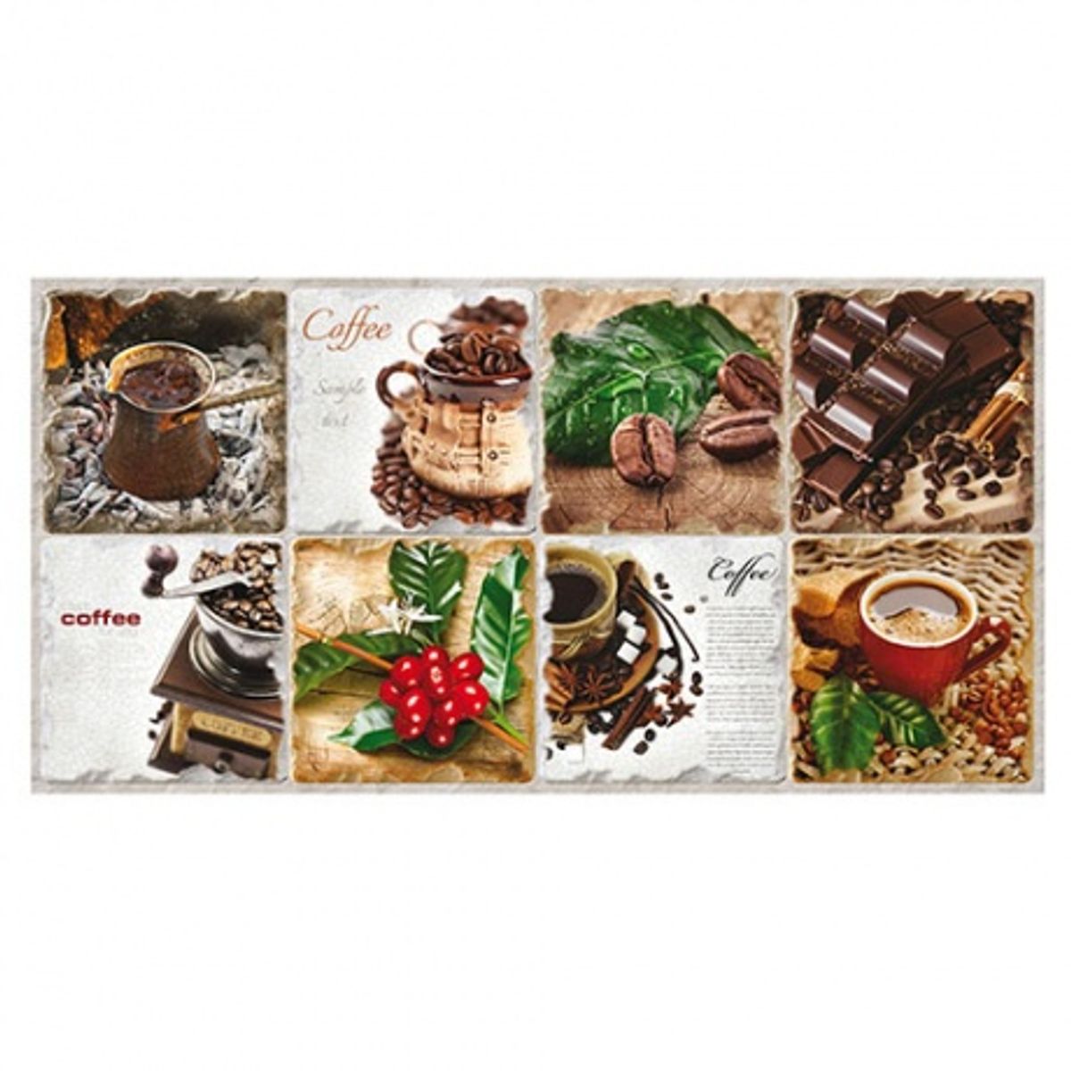 MERCAR RAY - Wall Panel PVC Relieve 95.5 x 48cm ARABICA, 4.6 m² (10 Paneles)