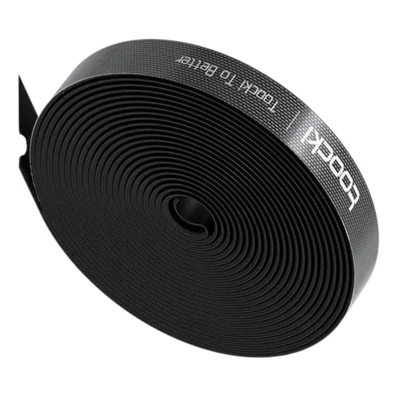 GENERICO - Cinta Velcro Organizador De Cables Rollo De 5m Color Negro