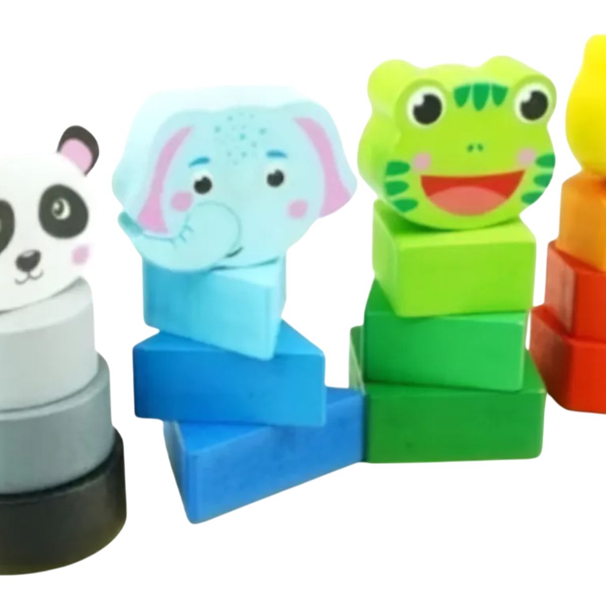 GENERICO - Juguete Didáctico Torre De Encaje Animales Y Figuras Niños