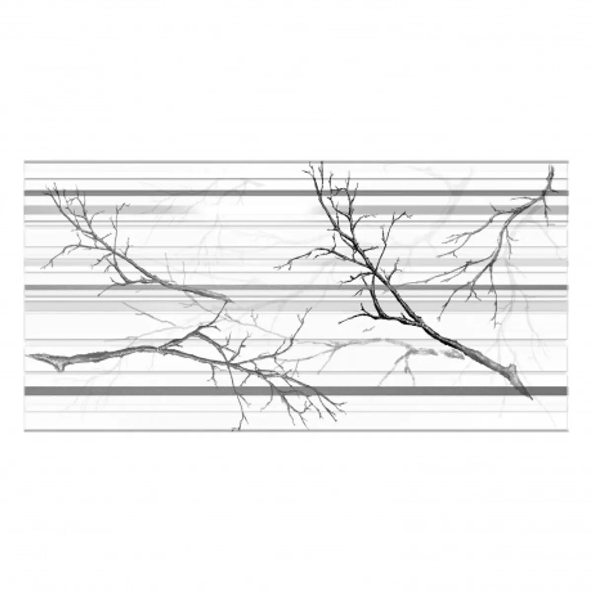 MERCAR RAY - Wall Panel PVC Relieve 97.5 x 48 cm OTOÑO GRIS GLITTER, 4.5 m²