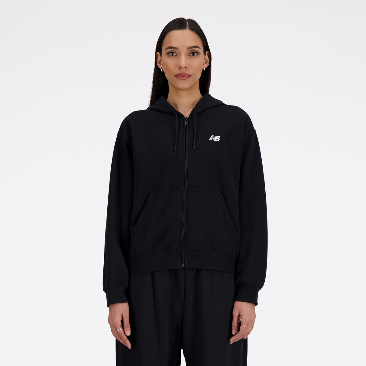 NEW BALANCE - Polerón Mujer New Balance Negro