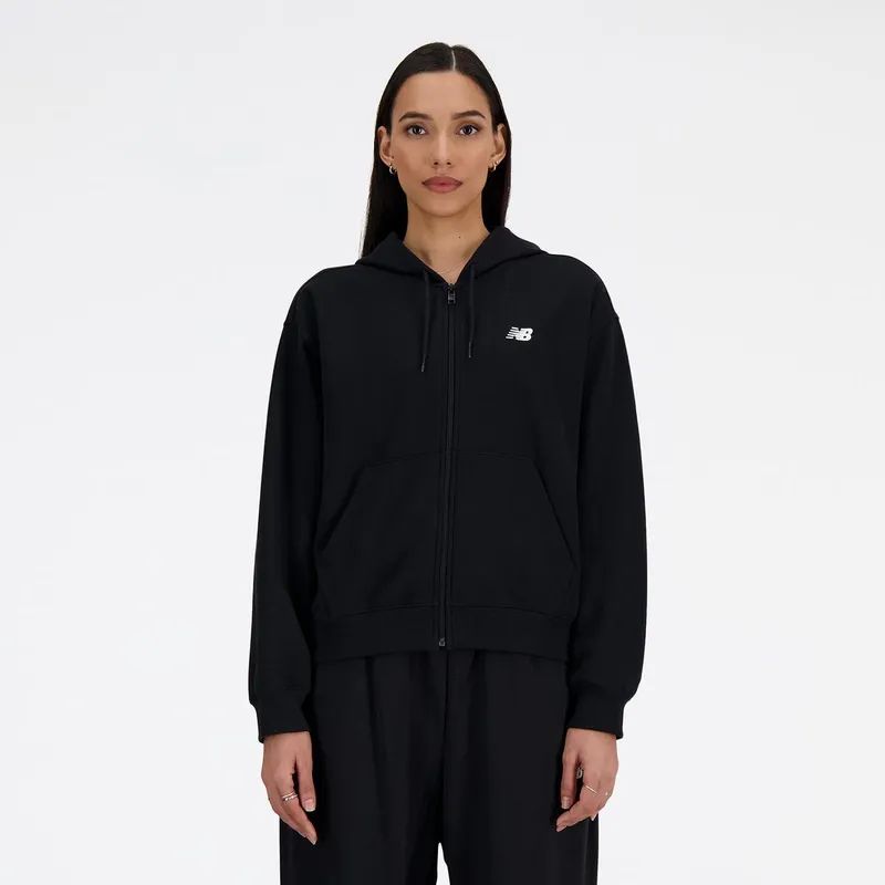 NEW BALANCE - Polerón Mujer New Balance Negro