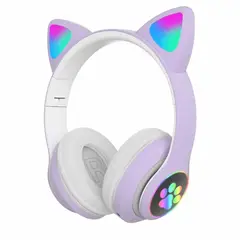 GENERICO - Auricular Inalámbrico Gato STN28 Lila