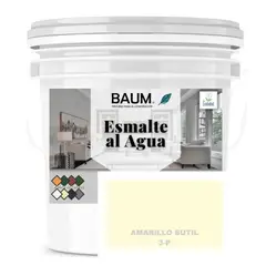 BAUM - TINETA PINTURA ESMALTE AL AGUA - AMARILLO SUTIL 3-P