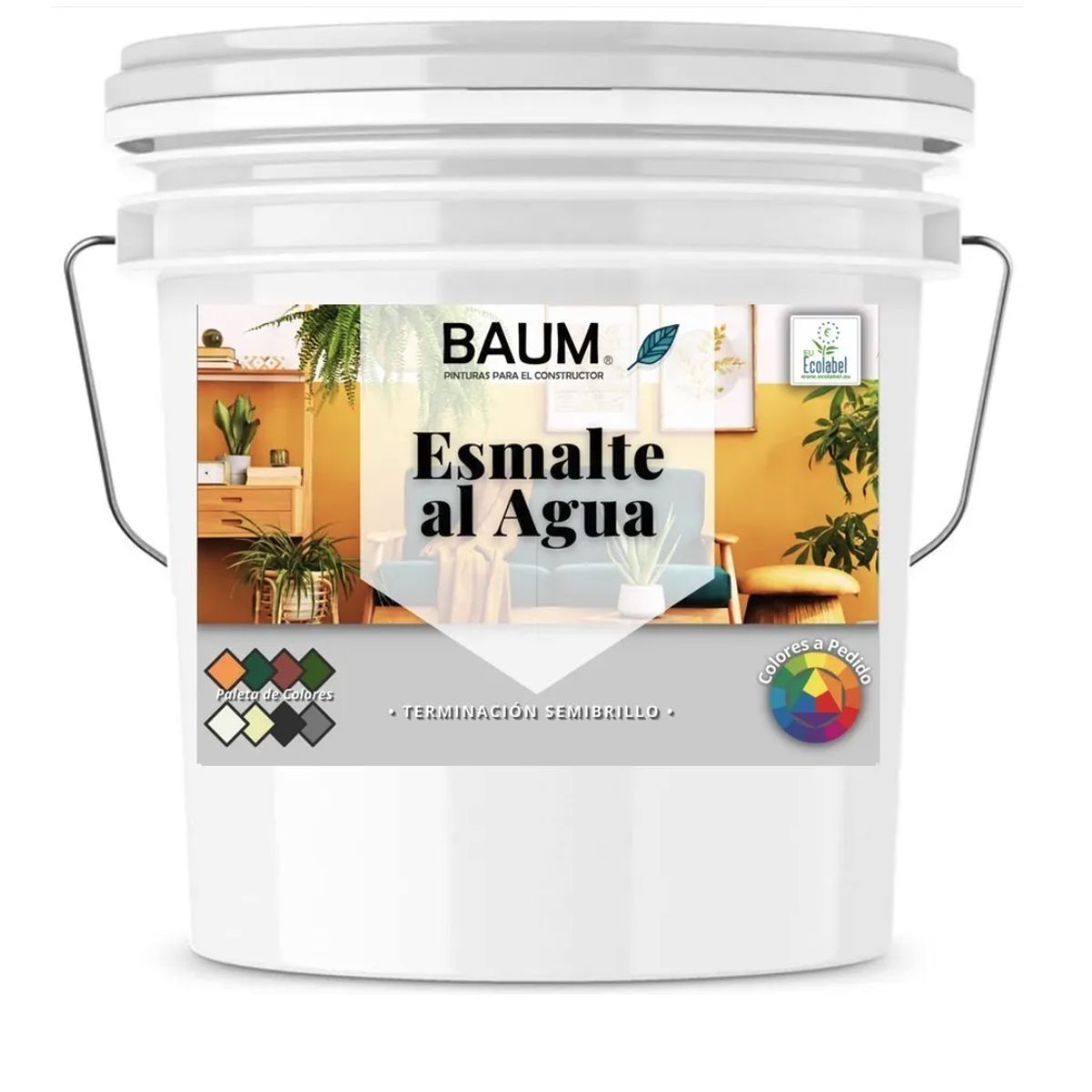 BAUM - TINETA PINTURA ESMALTE AL AGUA - OCRE 4-T - PINTURASPROFESIONALES CHILE